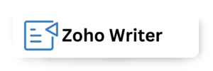 Zoho Writer.