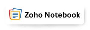 Zoho notebook.